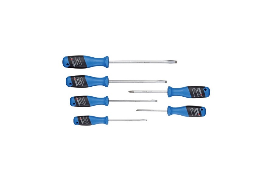 Gedore 1482319 Jeu de tournevis 3-C 6 pièces IS 4-8 PH 1-2 - 2150-2160 PH-06