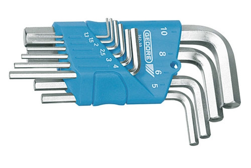 Gedore 1505408 H 42 10 Jeu de clés 1.3 1.5 2 2.5 3 4 5 6 8 et 10 mm