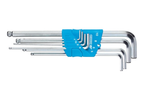 Gedore 1523988 H 42 KEL 8 Jeu de clés à ergots 2, 2,5, 3, 4, 5, 6, 8 et 10 mm