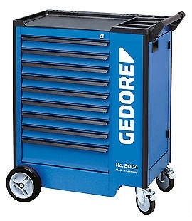 Gedore 1640704 2004 0810 Chariot à outils avec 9 tiroirs
