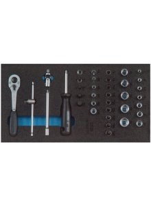 Gedore 2308967 1500 CT1-20 Jeu de clés à douille en module CT 37 pièces