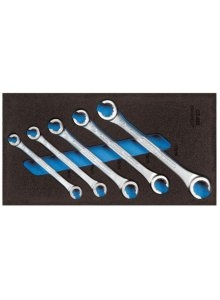 Gedore 2309068 1500 CT1-400 Jeu de clés à fourche en module CT 5 pièces