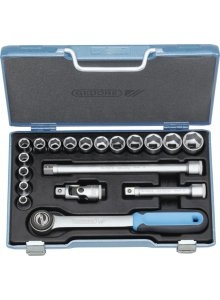 Gedore 2682842 19 JMU-3 Jeu de clés à douille 1/2" métrique 19 pièces 8-24 mm