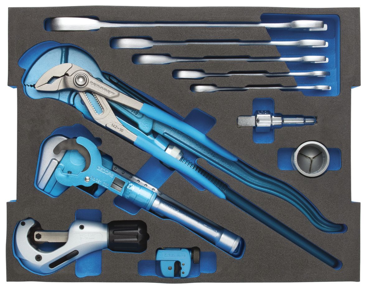 Gedore 2940590 1100 CT2-03-100 B Jeu d'outils pour appareils sanitaires en boîte 2/2 L-Boxx 13 pièces