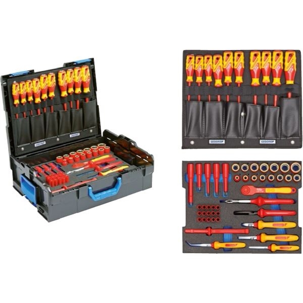 Gedore 2979063 1100-1094 VDE Assortiment d'outils hybrides en L-Boxx 53 pièces