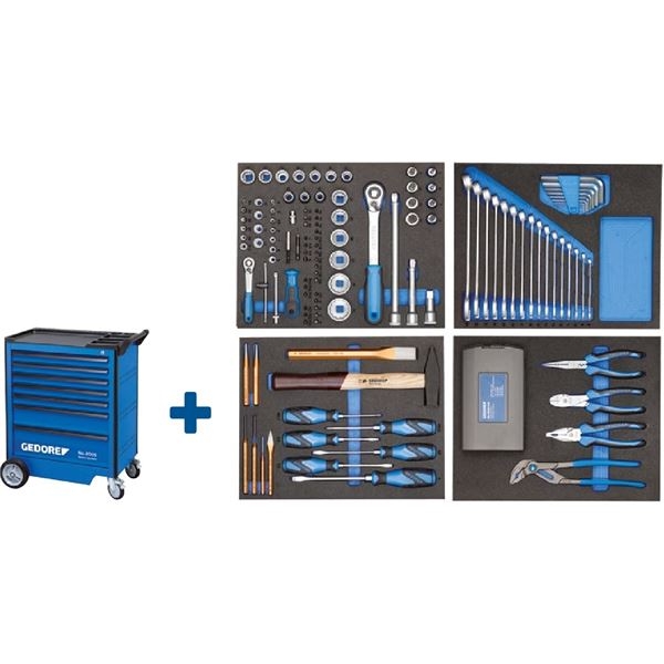 Gedore 2980282 2005 TS 147 Chariot à outils 147 pièces