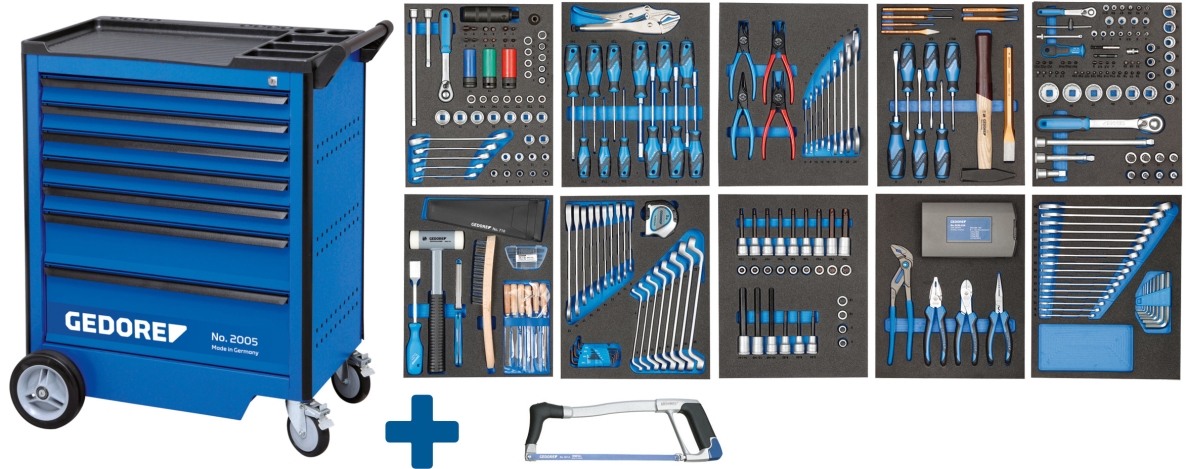 Gedore 2980304 2005-TS-308 Chariot à outils 308-pièces