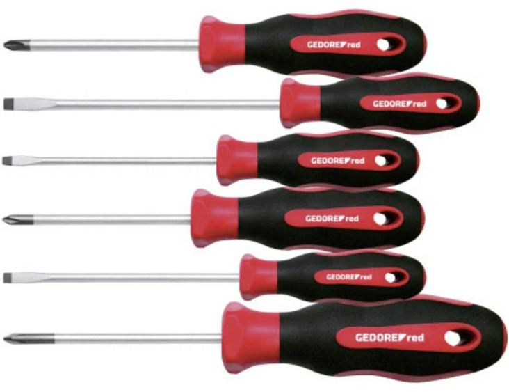 Gedore RED 3301270 R38002006 Jeu de tournevis 6 pièces