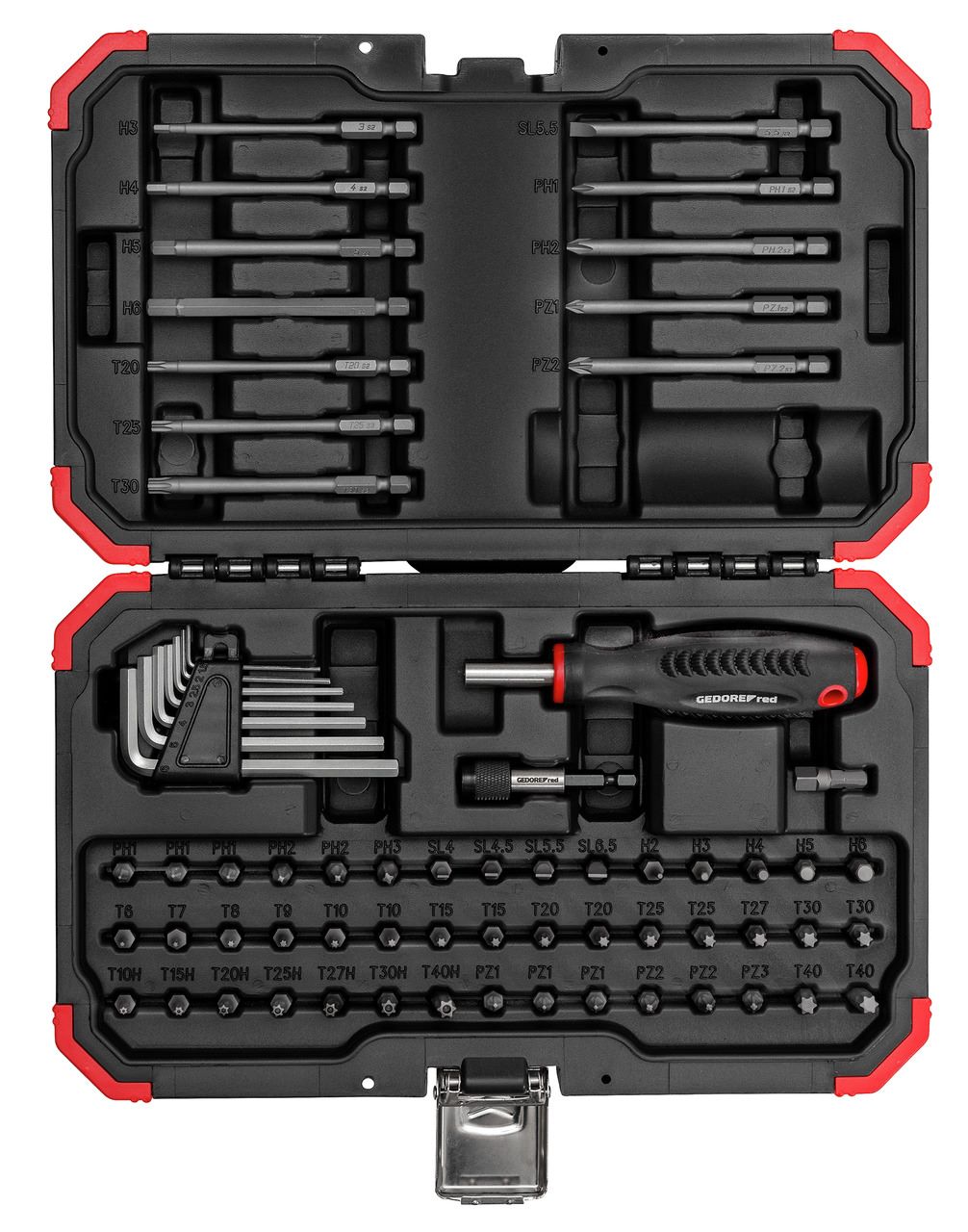 Gedore RED 3301352 R33003067 Jeu d'embouts 1/4 67 pièces