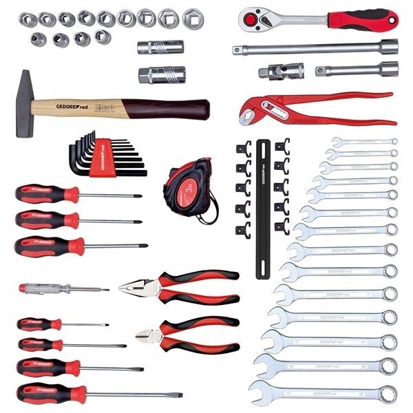 Gedore RED 3301640 R21000057 Jeu d'outils pour tournevis 57 pièces avec boîte à outils