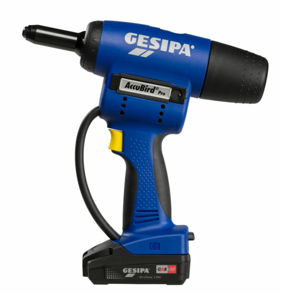 Gesipa 211679661 Accubird Pro Cas Pince à rivets aveugles 18V 2.0Ah en étui