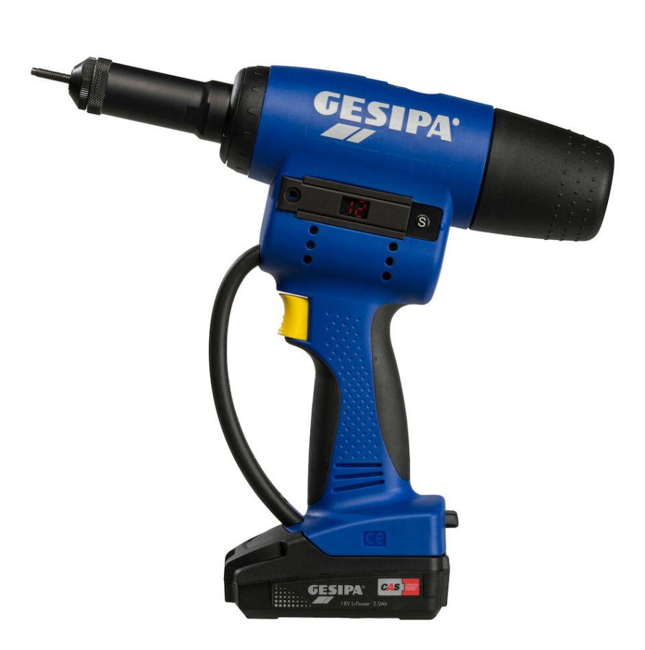 Gesipa 211679676 Firebird Pro Gold CAS Accu Blind Riveter 18V 2.0Ah Li-Ion en coffret