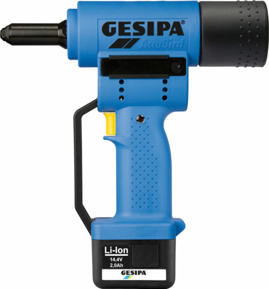 Gesipa 217250037 ACCUBIRD riveteuse aveugle avec 1 batterie 2.0 Ah 1434898 en coffret plastique