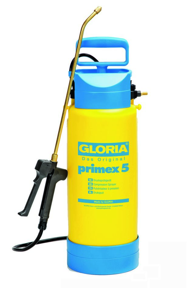 Gloria 000083.0000 Primex 5 Pulvérisateur à pression 5l NBR + rallonge laiton 50 cm