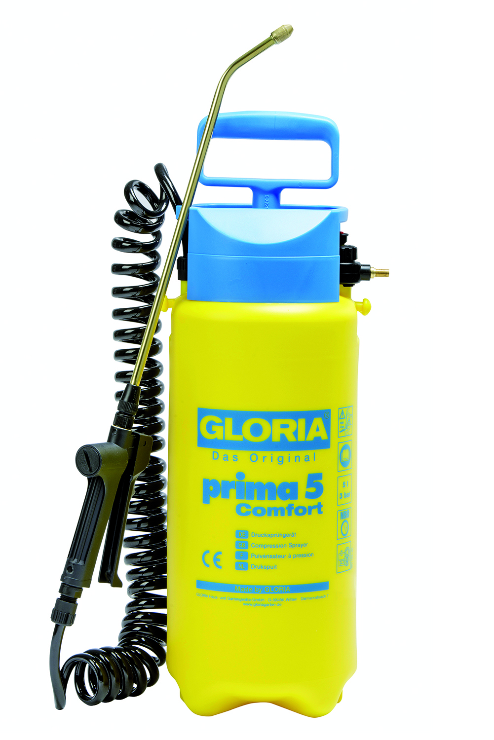 Gloria 000091.0000 Prima 5 Comfort Pulvérisateur à pression 5l NBR 