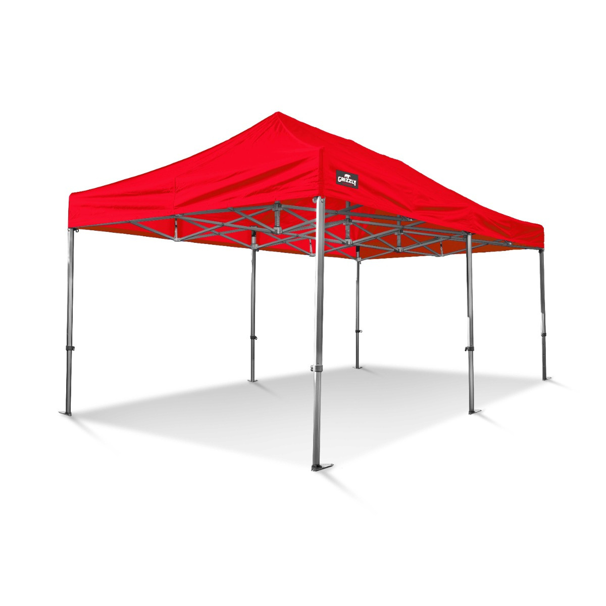 Grizzly Outdoor GOW40456R GO-WORK40 Tente de travail 4,5x6 m Rouge