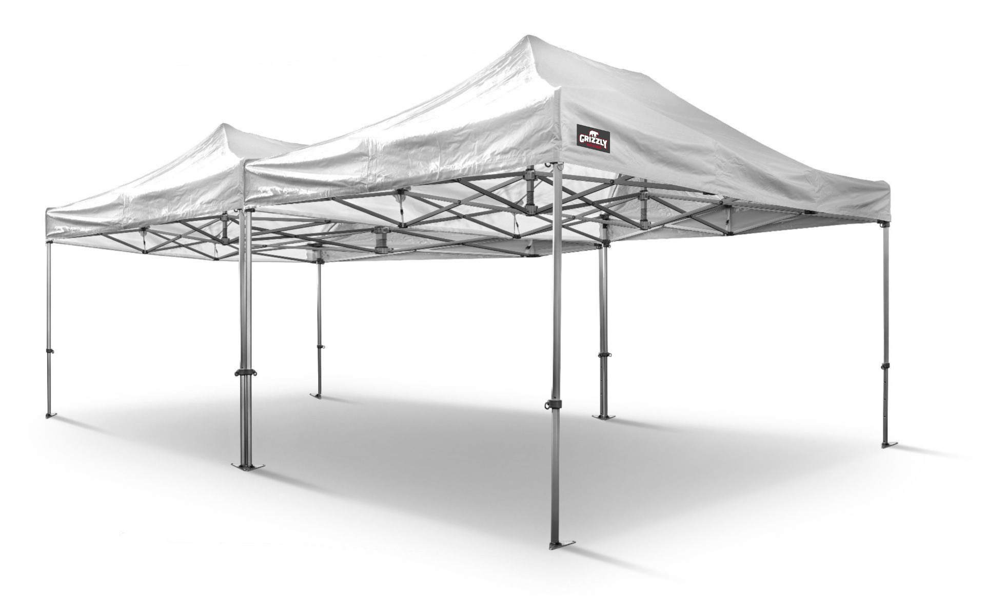 Grizzly Outdoor GOW40PVC456W GO-WORK40-PVC Tente de travail 4,5x6 m Blanc