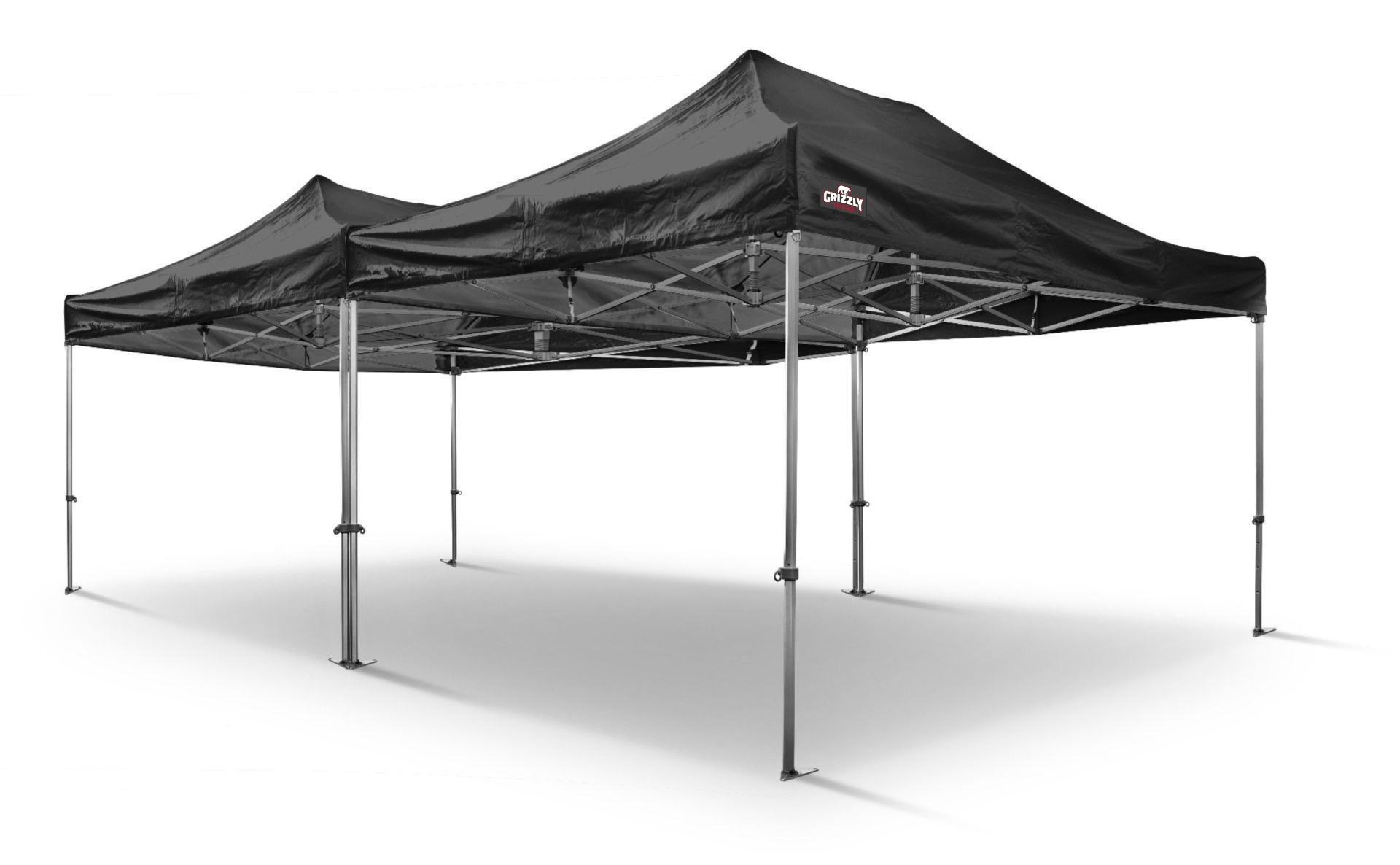 Grizzly Outdoor GOW40PVC456Z GO-WORK40-PVC Tente de travail 4,5x6 m Noir