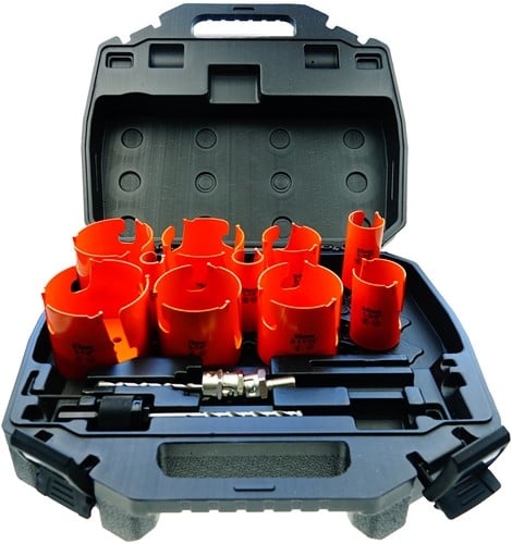GRN Tools 550G-SET10 Coffret de 10 scies cloches multi-constructions (S-lock)