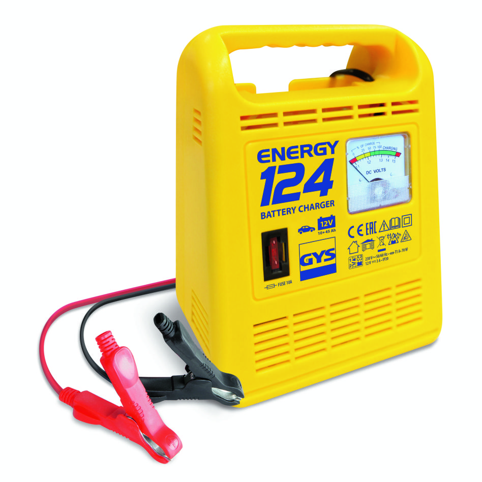 Gys 5192023215 Chargeur de batterie traditionnel 12V ENERGY 124