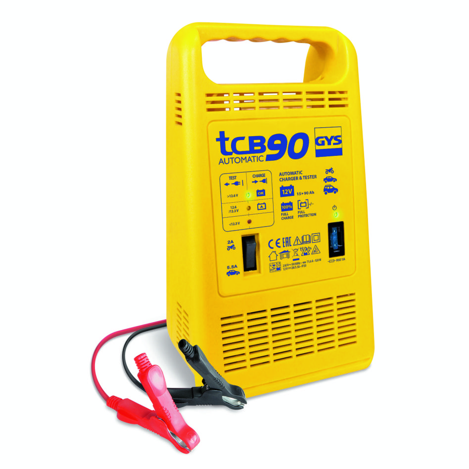 Gys 5192023260 TCB 90 Chargeur de batterie automatique 12V 15-90Ah