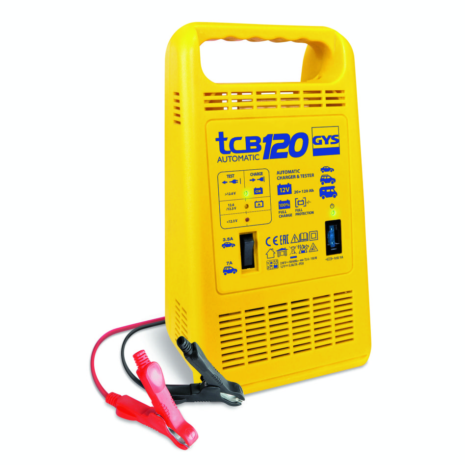 Gys 5192023284 TCB 120 Chargeur de batterie automatique 12V 20-120Ah
