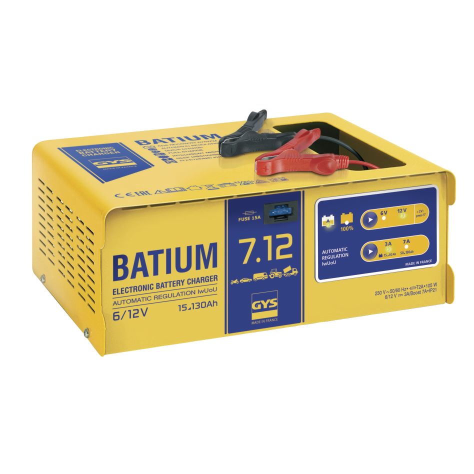 Gys 5192024496 Chargeur de batterie automatique 7/12 BATIUM