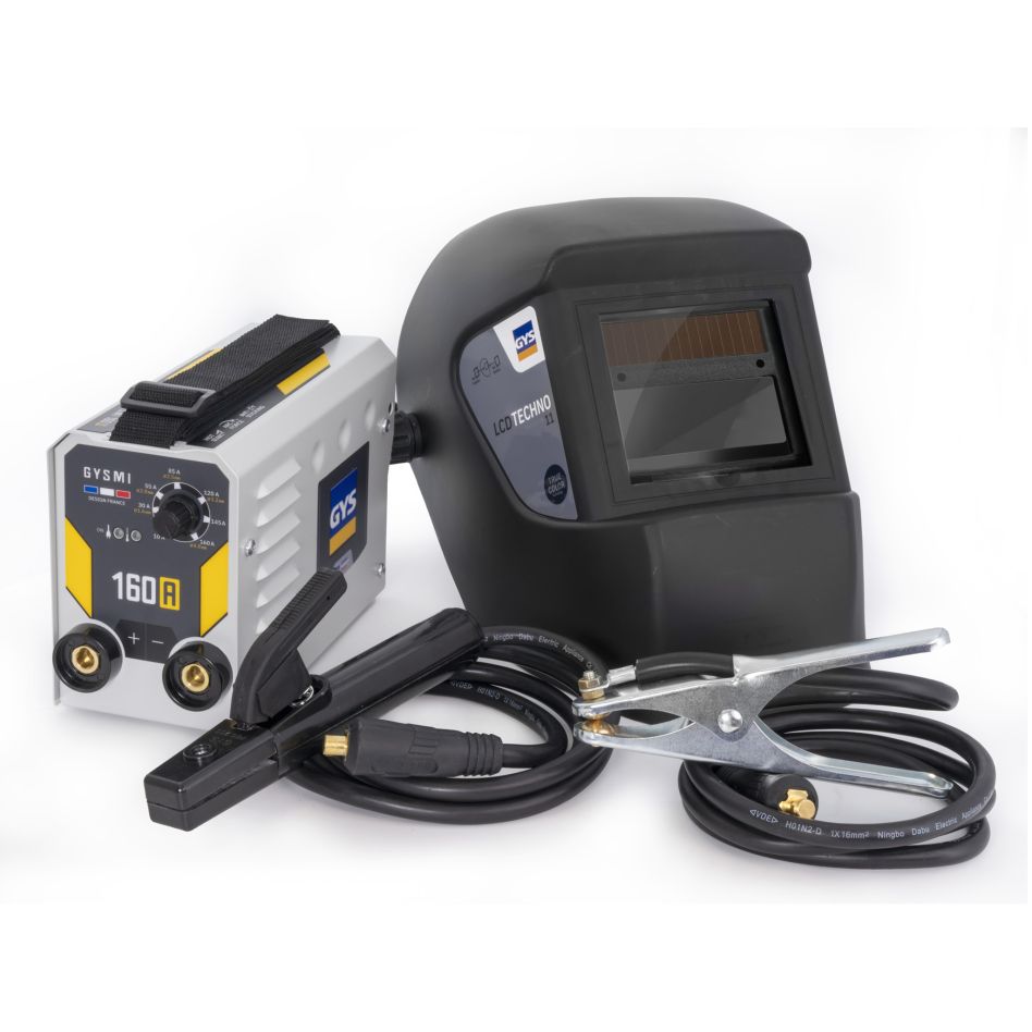 Gys 5192083745 GYSMI 160A Onduleur de soudage + casque de soudage LCD Techno 11 True Colour