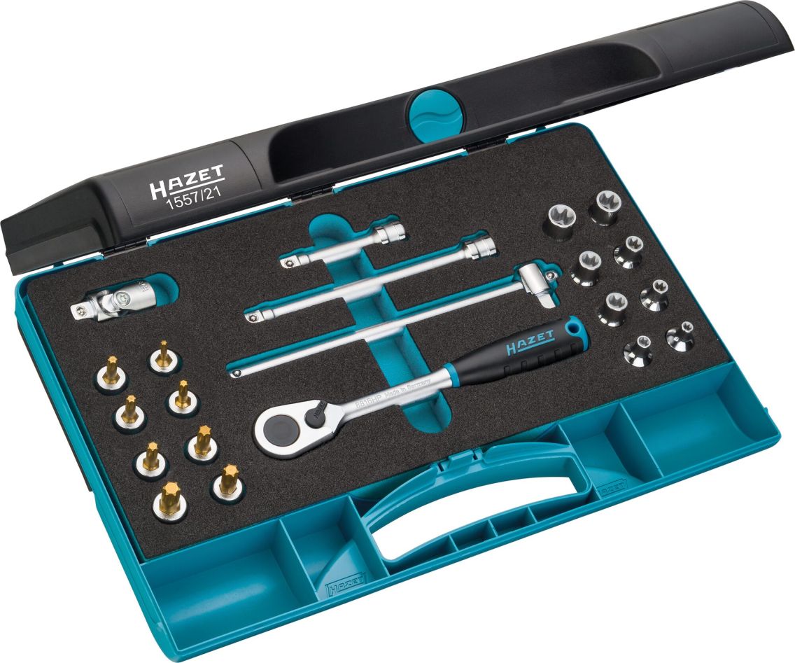 Hazet 1557/21 Jeu d'outils 21 pi&egrave;ces