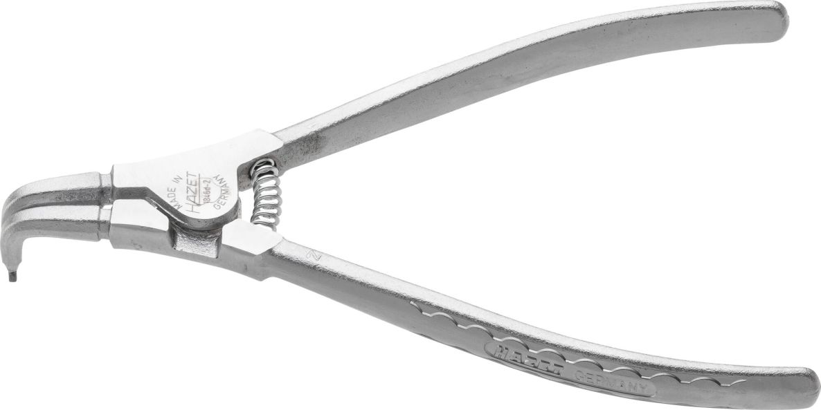 Hazet 1846D-2 Pince pour bagues de retenue, longueur 180 mm, bagues de retenue ext&eacute;rieures 19-60 mm, courb&eacute;e