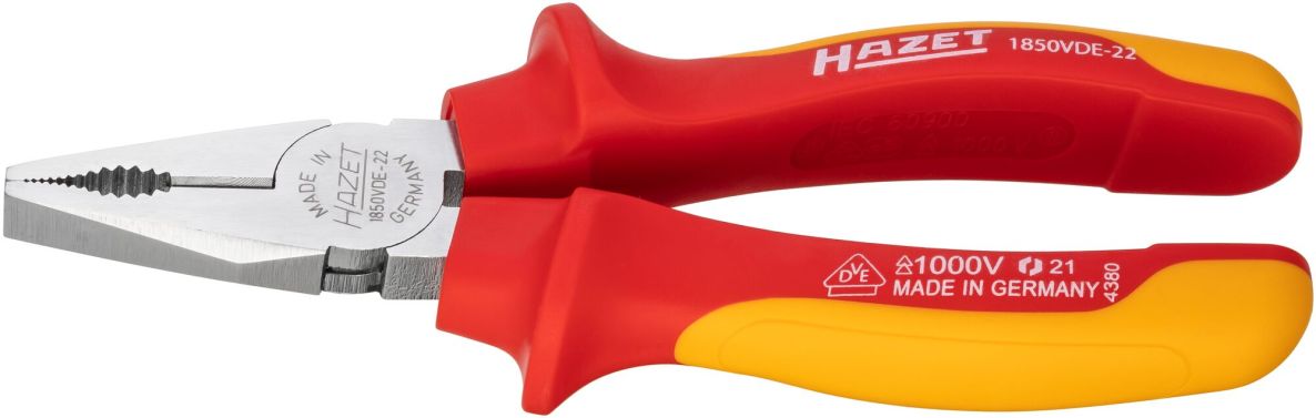 Hazet 1850VDE-22 Pince combinée isolée, longueur 160 mm