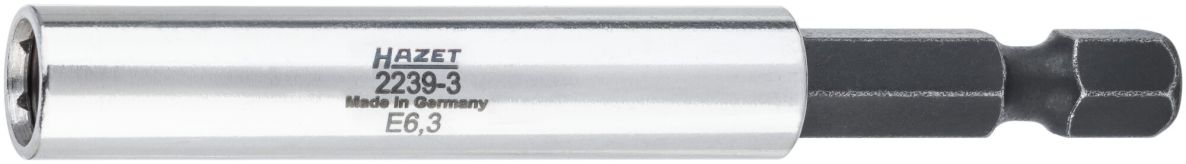 Hazet 2239-3 Adaptateur 1/4" hexagonal plein - 1/4" hexagonal creux, longueur 75 mm