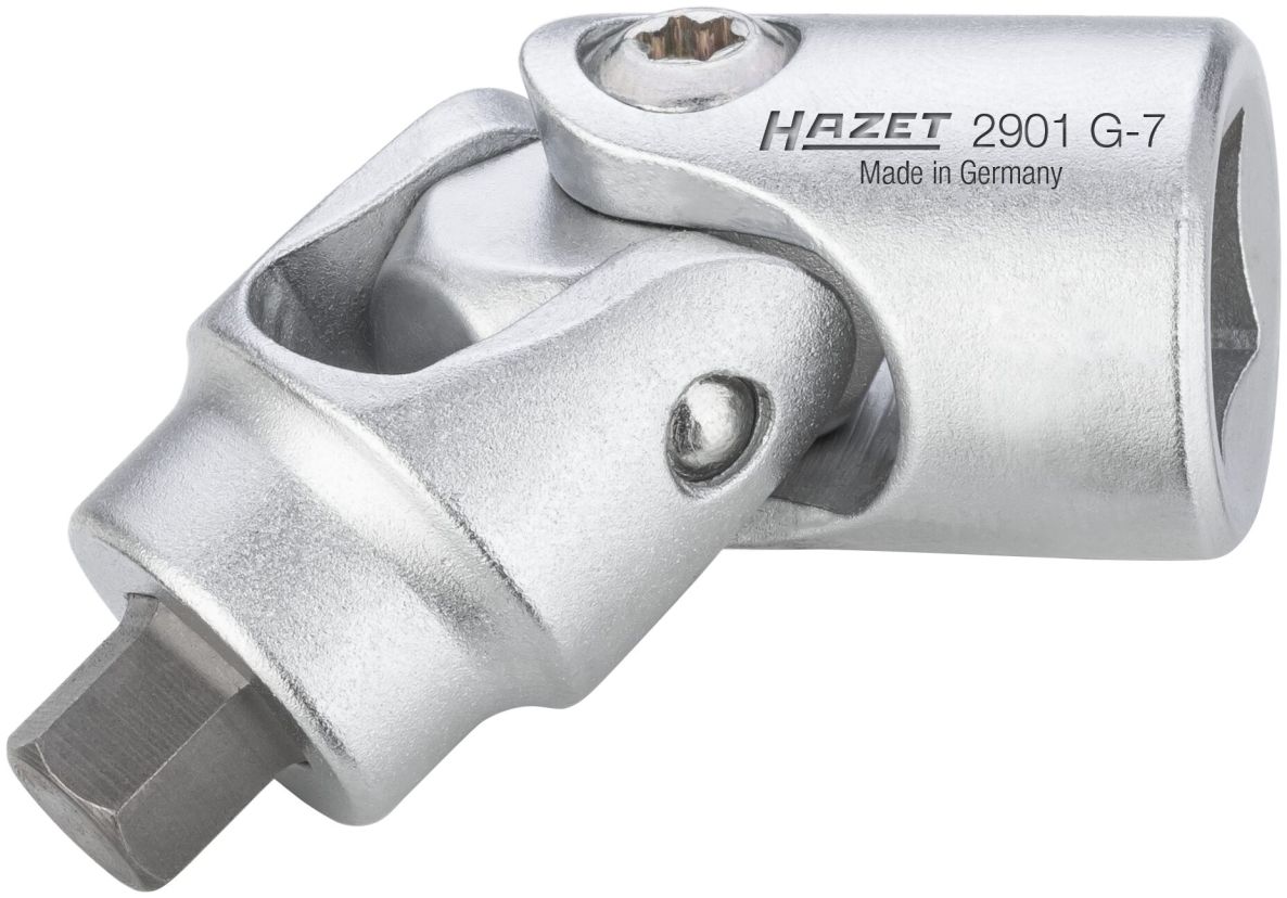Hazet 2901G-7 Embout à charnière pour étrier de frein, 3/8" carré creux, profil à six pans creux SW 7 mm