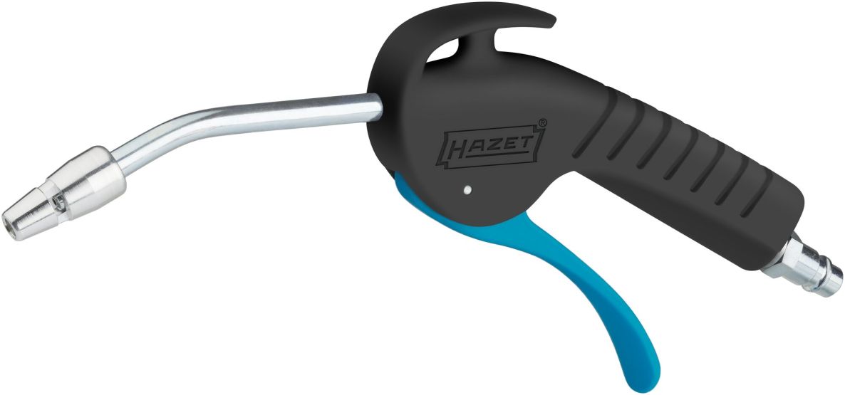 Hazet 9040P-4 Pistolet de soufflage de 100 mm avec buse Venturi et tube courbé de 265 mm de long