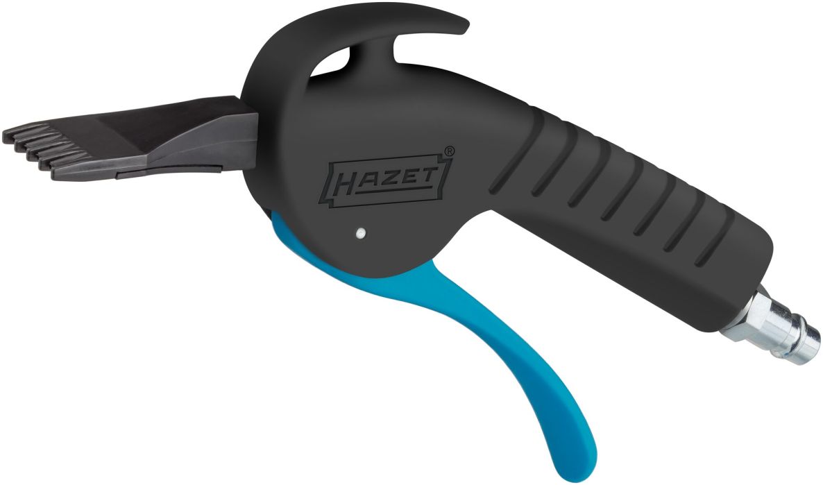 Hazet 9040P-5 Pistolet de soufflage silencieux avec buse large et plate, longueur 203 mm