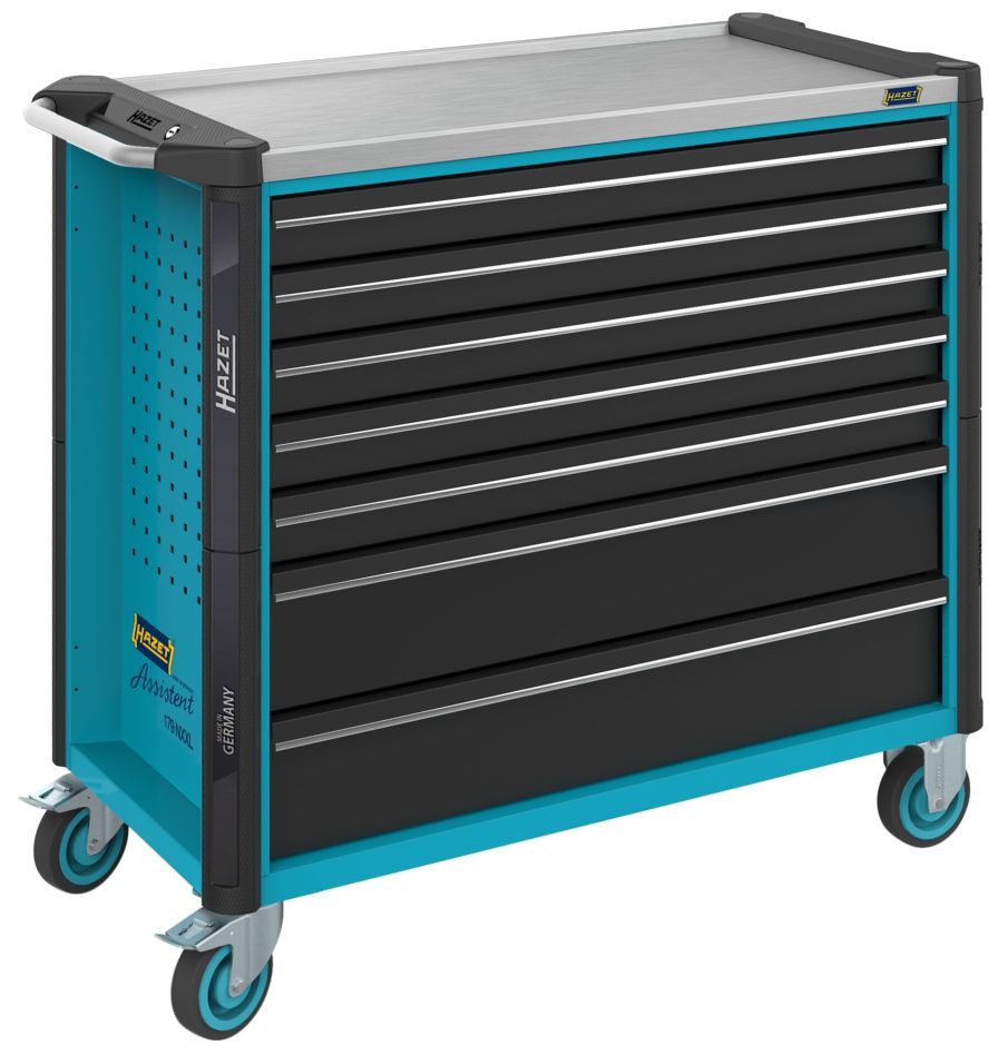 Hazet 179NXXL-7 Chariot à outils Assistent 179NXXL vide, 7 tiroirs (5 peu profonds, 2 profonds)