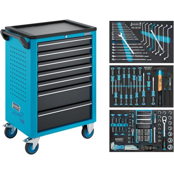 Hazet 176N-7/193 Chariot &agrave; outils rempli de 193 pi&egrave;ces