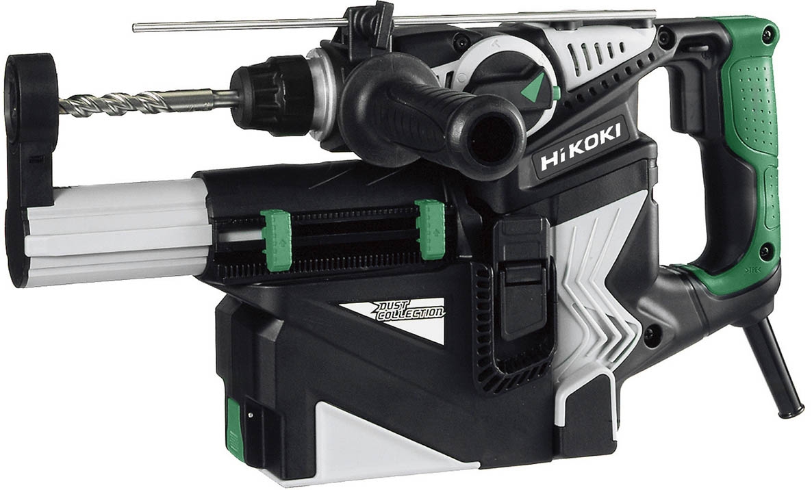 HIKOKI DH28PDWSZ Marteau combiné 720 Watt + dépoussiéreur certifié TNO