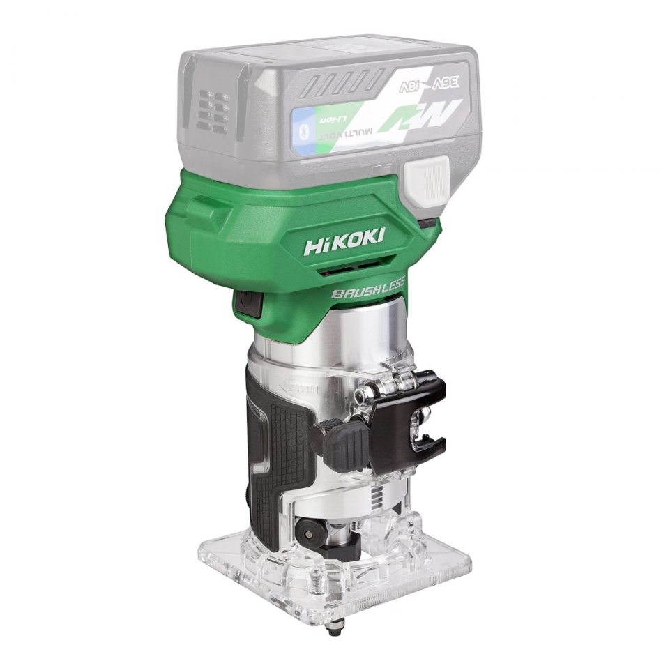 HIKOKI M1808DAW2Z Affleureuse sans fil 18V hors batteries et chargeur en mallette HSC III