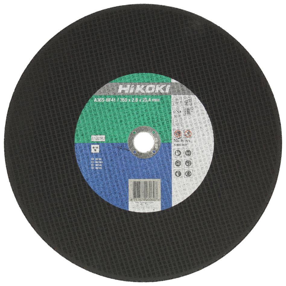 HIKOKI Accessoires 4100242 Disque à tronçonner 350x2,8x25,4 mm plat/acier