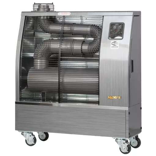 Hipers 722316850 WDP35IS Radiateur diesel infrarouge Pro 10,4 kW, motif en acier inoxydable, 120-600 m³