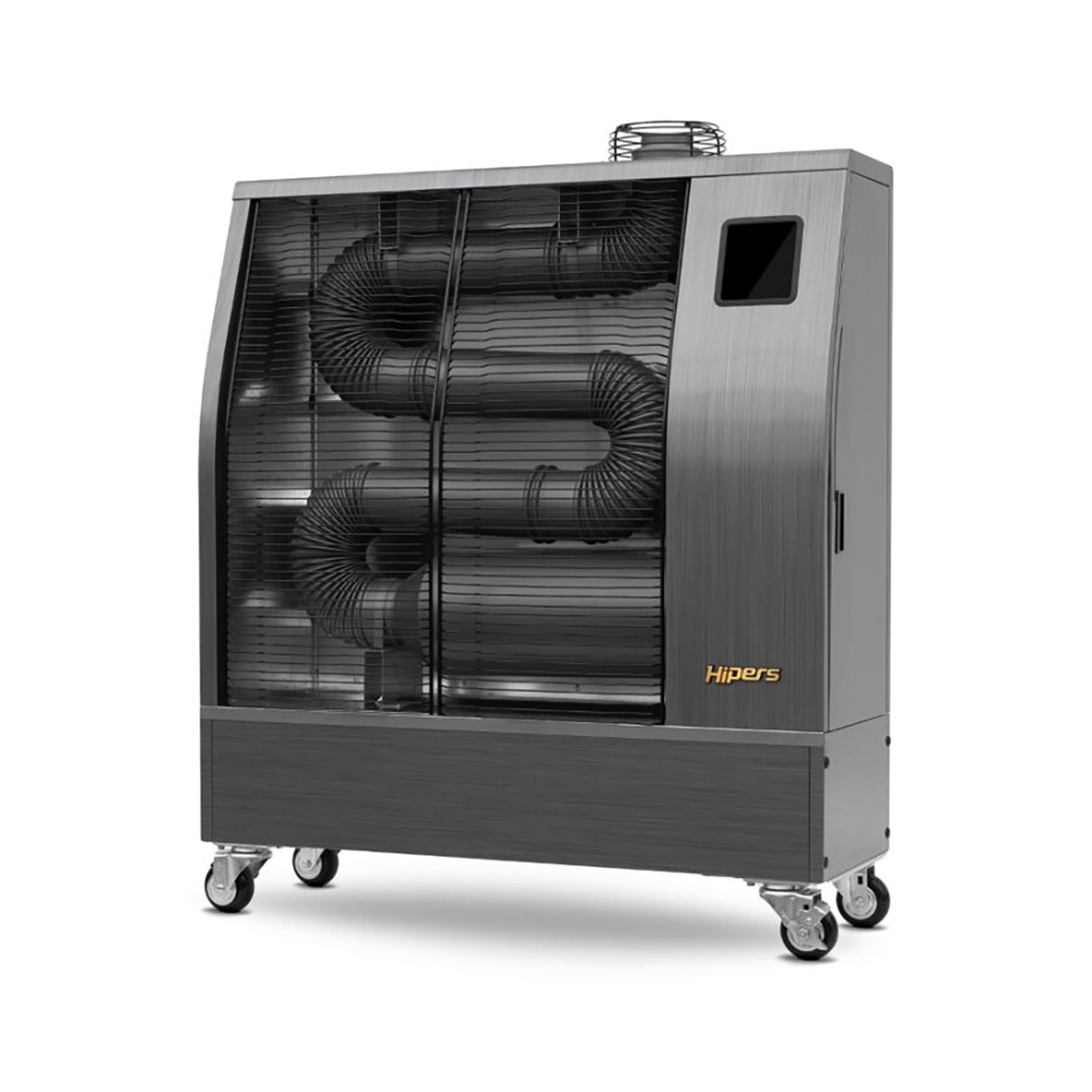 Hipers 722316852 WDP50IS Radiateur diesel à infrarouge Pro 14 kW motif en acier inoxydable 160-900 m³