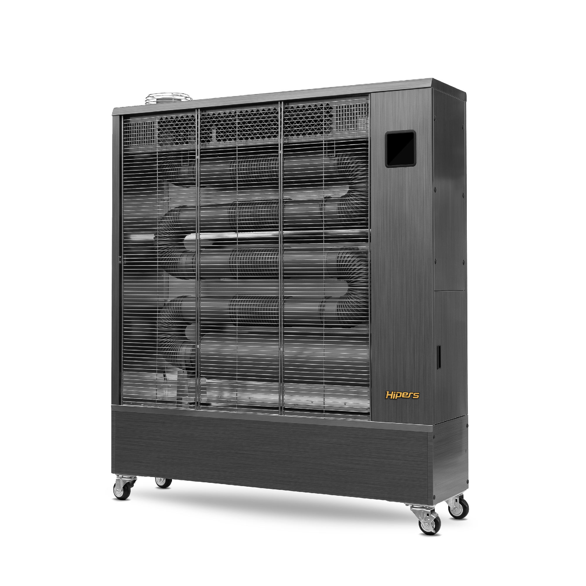 Hipers 722316860 WDP100IS Radiateur diesel à infrarouge Pro 29 kW motif en acier inoxydable 2000-4600 m³