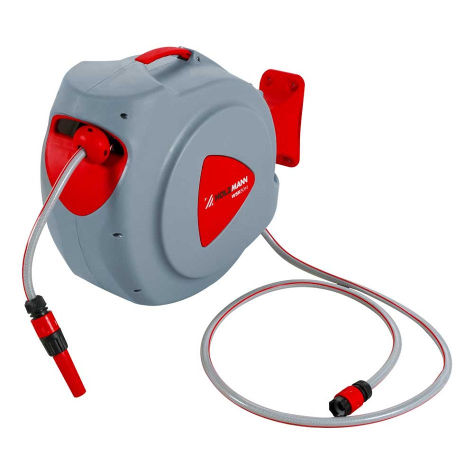 Holzmann WSR30M Enrouleur de tuyau d'eau 30 mètres linéaires
