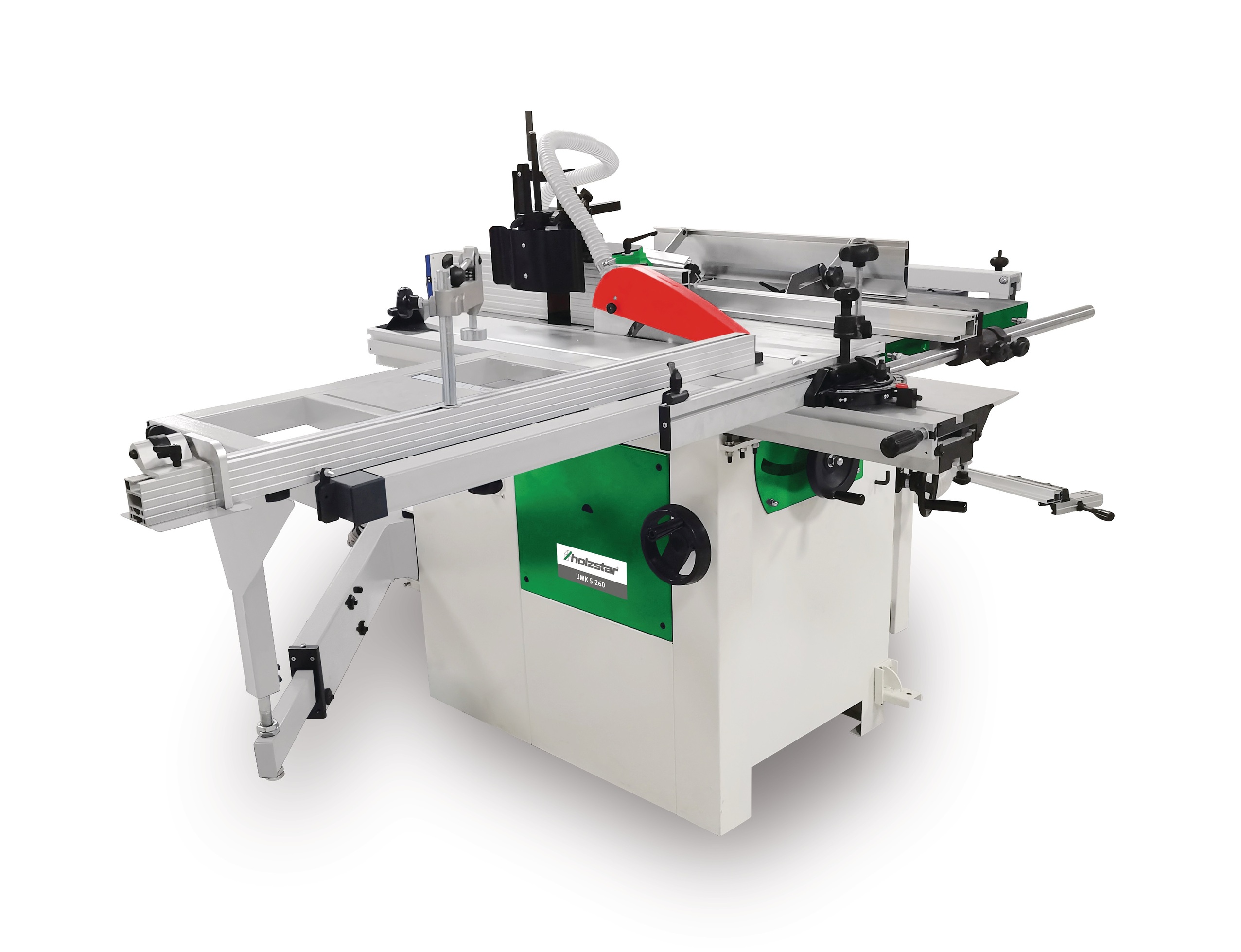 Holzstar 715946025 Holzstar UMK5-260 230V Combi scie-perceuse d'épaisseur à 5 opérations 1,5 kW 230V