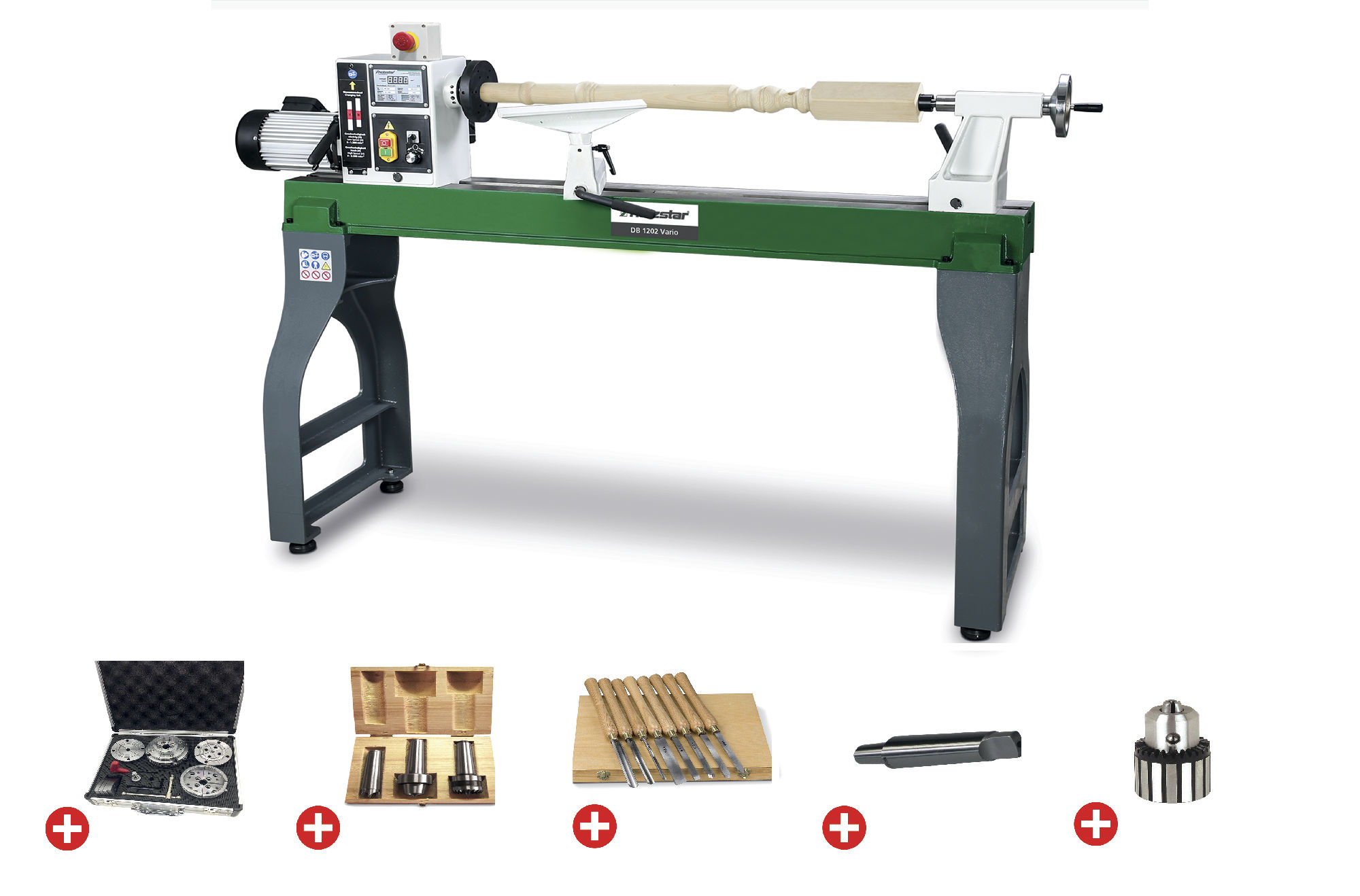 Holzstar 795921202 DB1202VARIO PACK Tour à bois 1185 mm