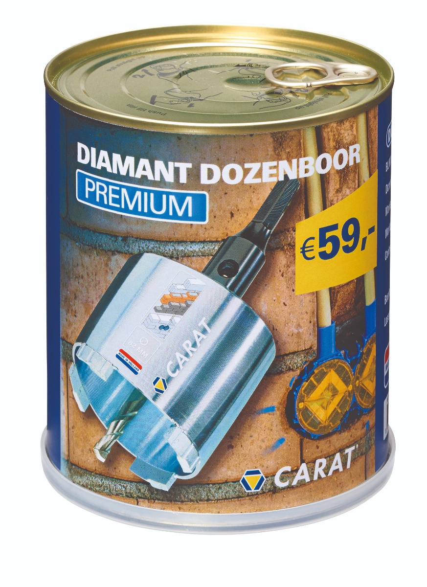 Carat HTS82604PA17 DIAMANT DOZENBOOR Premium 82x60xM16 en fer blanc