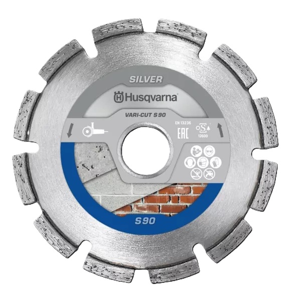 Husqvarna 579808140 Vari-Cut S90 Lame de scie diamantée sèche Mortier/jointoiement 125 mm