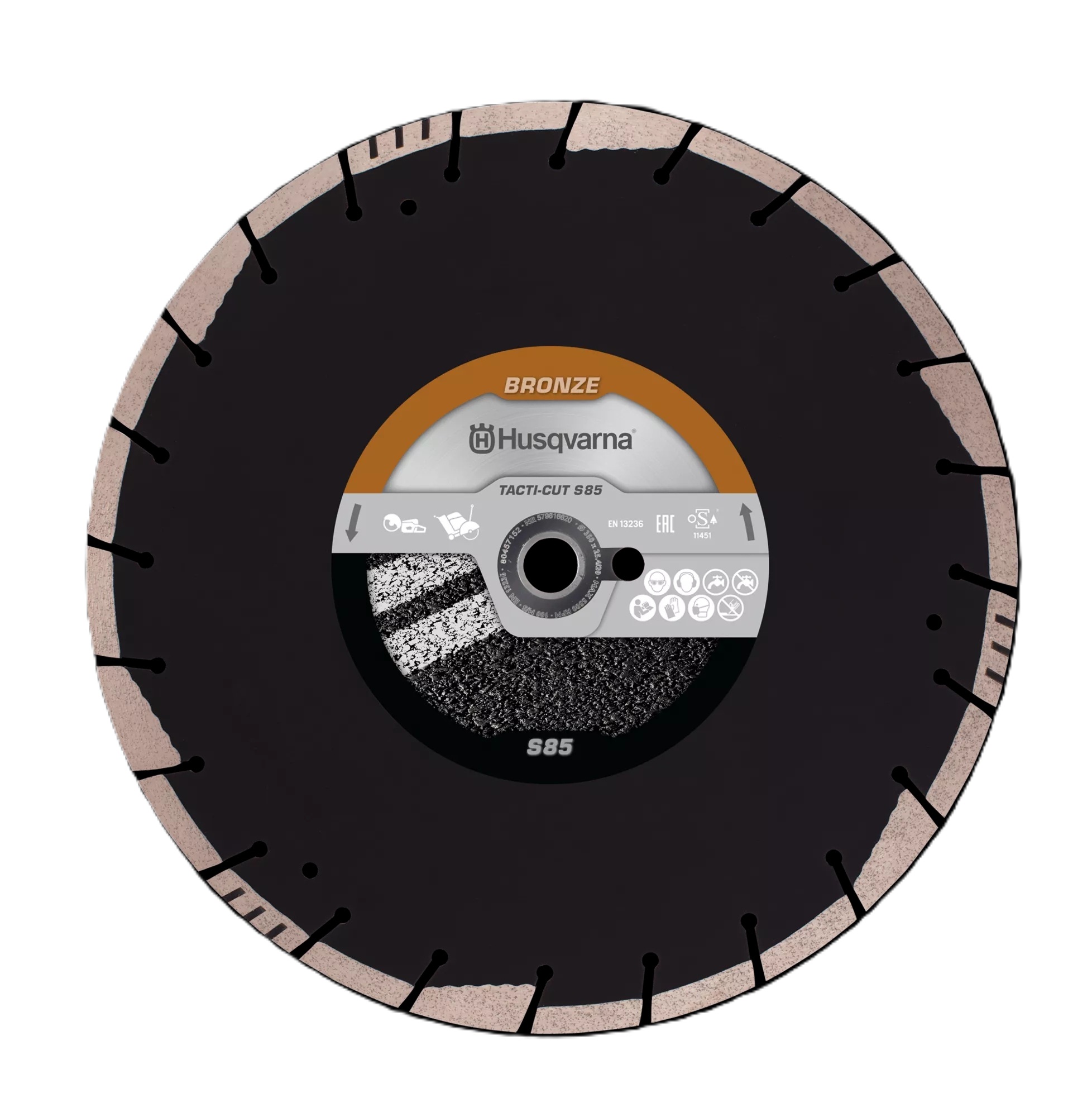 Husqvarna 579816620 Tacti-Cut S85 Asphalte 350 x 25.4/20 mm humide et sec
