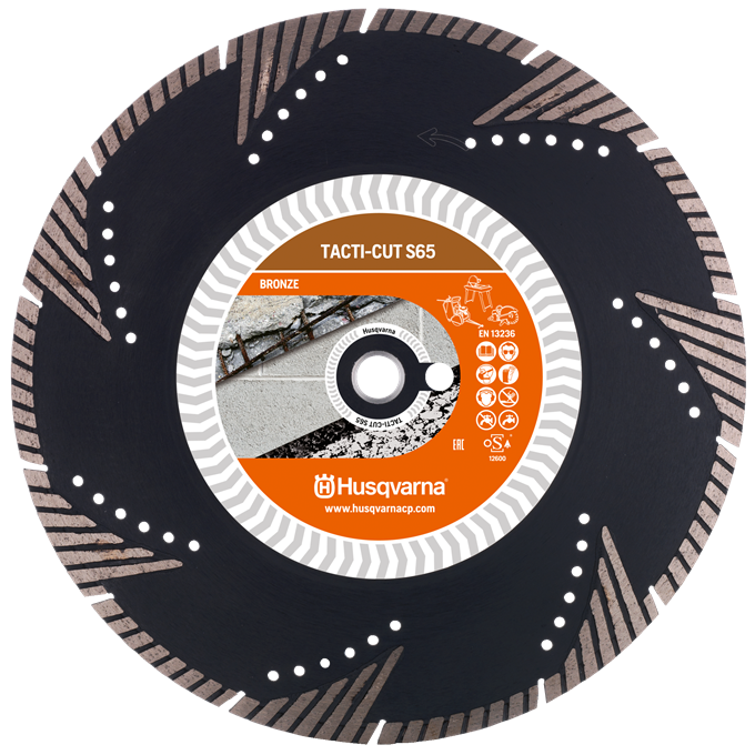 Husqvarna 579816520 Tacti-Cut S65 Abrasif 350 x 25,4 mm humide et sec